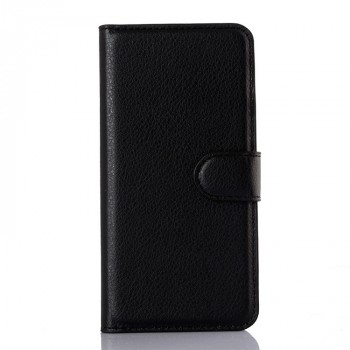 Чехол портмоне подставка на силиконовой основе с отсеком для карт на магнитной защелке для Iphone 6/6s Черный