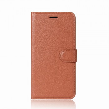 Чехол портмоне подставка на силиконовой основе с отсеком для карт на магнитной защелке для Iphone 6 Plus/6s Plus Коричневый