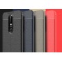 Чехол задняя накладка для Nokia 6 (2018)/6.1 с текстурой кожи, цвет Черный