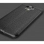 Чехол задняя накладка для Motorola Moto E4 Plus с текстурой кожи, цвет Серый