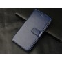 Чехол портмоне подставка на силиконовой основе с отсеком для карт на магнитной защелке для Meizu Pro 6, цвет Синий