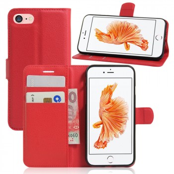 Чехол портмоне подставка на силиконовой основе с отсеком для карт на магнитной защелке для Iphone 7/8