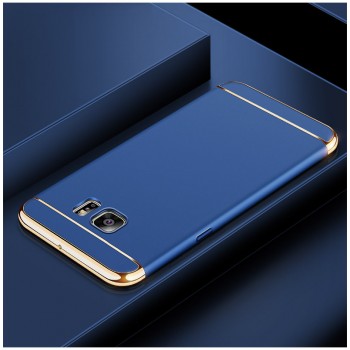 Пластиковый непрозрачный матовый чехол сборного типа для Samsung Galaxy S6 Edge