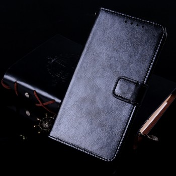 Глянцевый водоотталкивающий чехол портмоне подставка с отсеком для карт на магнитной защелке для Iphone 7 Plus/8 Plus Черный