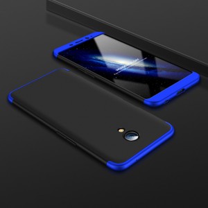 Пластиковый непрозрачный матовый чехол сборного типа с улучшенной защитой элементов корпуса для Meizu M5 Note Синий