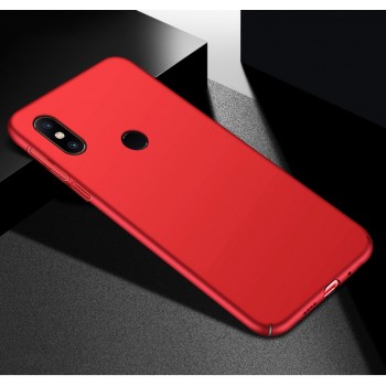 Пластиковый непрозрачный матовый чехол с улучшенной защитой элементов корпуса для Xiaomi RedMi Note 5/5 Pro Красный