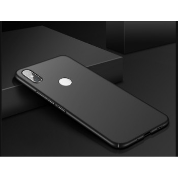 Пластиковый непрозрачный матовый чехол с улучшенной защитой элементов корпуса для Xiaomi RedMi Note 5/5 Pro Черный