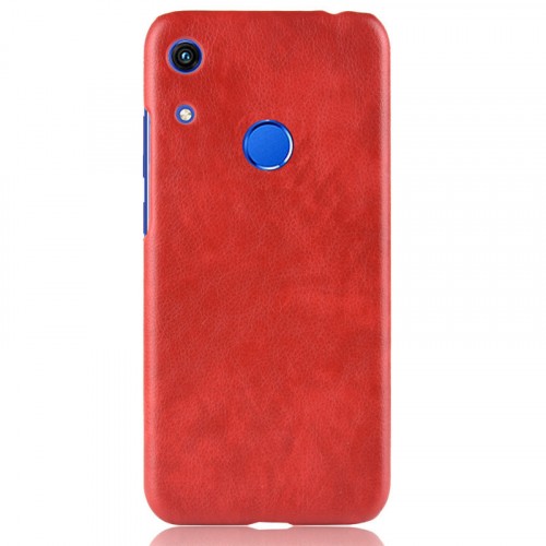 Чехол задняя накладка для Huawei Honor 8A/Y6s/Y6 (2019) с текстурой кожи, цвет Красный