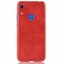 Чехол задняя накладка для Huawei Honor 8A/Y6s/Y6 (2019) с текстурой кожи, цвет Красный
