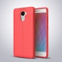 Чехол задняя накладка для Xiaomi RedMi 4 с текстурой кожи, цвет Красный