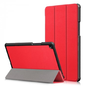 Сегментарный чехол книжка подставка на непрозрачной поликарбонатной основе для Xiaomi Mi Pad 4 Plus Красный