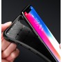 Силиконовый матовый непрозрачный чехол с текстурным покрытием Карбон для Iphone Xs Max