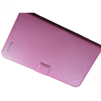 Чехол флип подставка на магнитной защелке с отсеком для карт для планшета 8 дюймов Розовый
