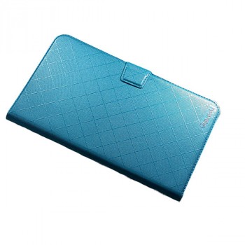 Чехол флип подставка на магнитной защелке с отсеком для карт для планшета 8 дюймов Голубой