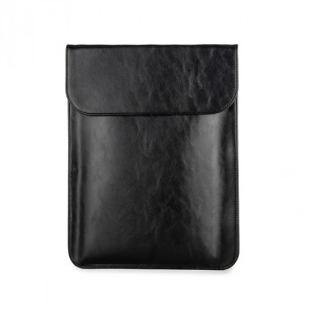 Чехол мешок из вощеной кожи для ноутбуков 13-13.9 дюймов Черный