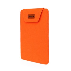 Войлочный мешок для ноутбуков 14-14.9 дюймов на липучке Оранжевый