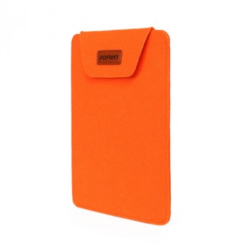 Войлочный мешок для ноутбуков 13-13.9 дюймов на липучке Оранжевый