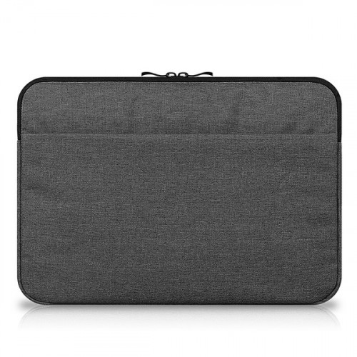 Влагостойкий чехол папка на молнии с наружным карманом для ноутбуков 12-12.9 дюймов, цвет Черный