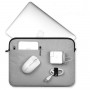 Чехол папка на молнии с наружным карманом для ноутбуков 15-15.9 дюймов, цвет Пурпурный
