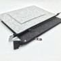 Чехол папка из войлока на молнии с наружным карманом для ноутбуков 13-13.9 дюймов, цвет Черный