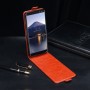 Глянцевый водоотталкивающий чехол вертикальная книжка на силиконовой основе на магнитной защелке для Doogee BL12000, цвет Коричневый
