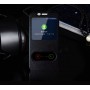 Чехол флип подставка для Samsung Galaxy A7 с окном вызова и полосой свайпа, цвет Черный