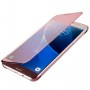 Пластиковый непрозрачный матовый чехол с полупрозрачной крышкой с зеркальным покрытием для Samsung Galaxy J3 (2016), цвет Синий