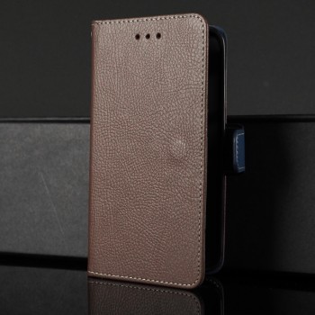 Чехол портмоне подставка на силиконовой основе с отсеком для карт на магнитной защелке для ASUS ZenFone Max Коричневый