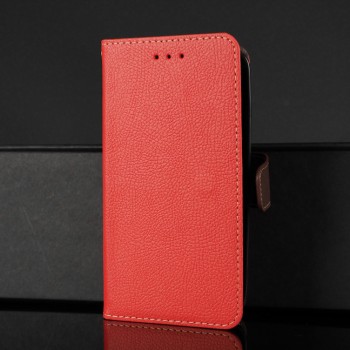 Чехол портмоне подставка на силиконовой основе с отсеком для карт на магнитной защелке для ASUS ZenFone Max Красный