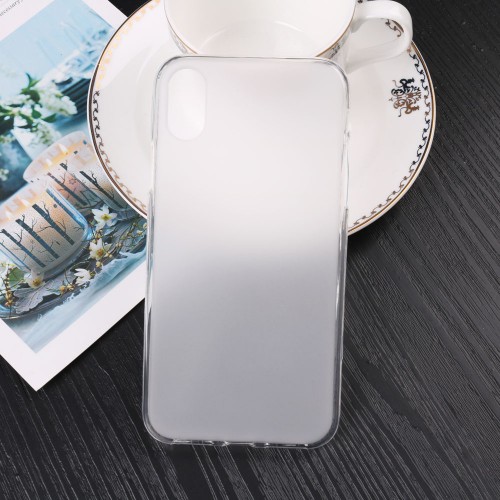 Силиконовый матовый полупрозрачный чехол для Iphone X 10/XS, цвет Белый