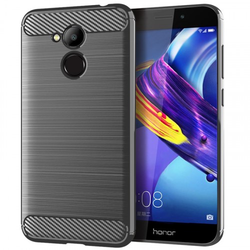 Силиконовый матовый непрозрачный дизайнерский фигурный чехол текстура Металлик для Huawei Honor 6C Pro