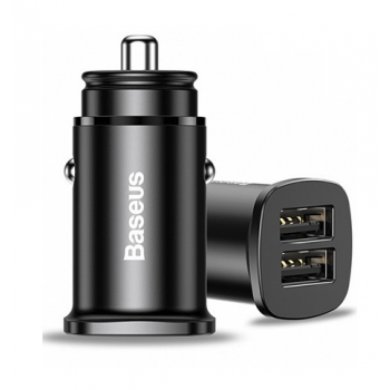 Автомобильное зарядное устройство Baseus Car Charger Dual QC3.0 30W 2 x USB (BS-C15Q) Черный