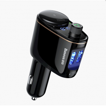 Автомобильное зарядное устройство Baseus Locomotive Bluetooth MP3 Vehicle Charger Черный