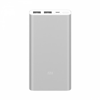 Внешний аккумулятор Xiaomi Mi 2 New Power Bank 10000 mAh 2 USB Серый