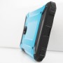 Двухкомпонентный силиконовый матовый непрозрачный чехол с поликарбонатными бампером и крышкой для Xiaomi RedMi Pro, цвет Синий