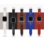 Кожаный ремешок текстура Крокодил для Apple Watch Series 4/5 40мм/Series 1/2/3 38мм, цвет Красный