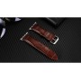 Кожаный ремешок текстура Крокодил для Apple Watch Series 4/5 40мм/Series 1/2/3 38мм