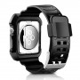 Противоударный силиконовый чехол/ремешок для Apple Watch 38мм, цвет Черный