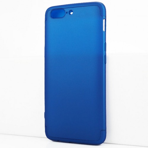 Двухкомпонентный сборный пластиковый матовый чехол для OnePlus 5, цвет Синий
