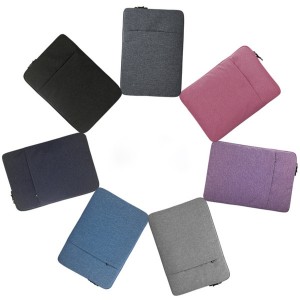 Чехол папка из влагостойкого текстиля с наружным карманом для ноутбуков 13-13.9 дюймов