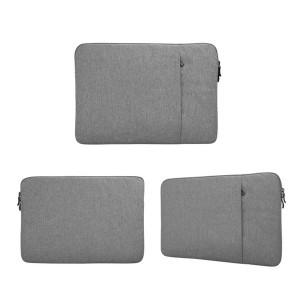 Чехол папка из влагостойкого текстиля с наружным карманом для ноутбуков 13-13.9 дюймов Белый