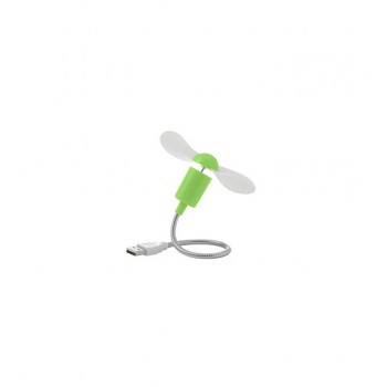 Компактный USB-вентилятор с эластичными лопастями Зеленый