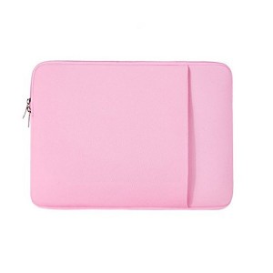 Чехол папка с наружным карманом для ноутбуков 13-13.9 дюймов Розовый
