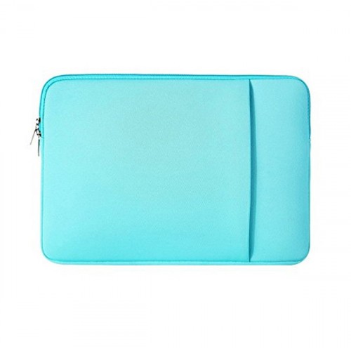 Чехол папка с наружным карманом для ноутбуков 13-13.9 дюймов, цвет Голубой