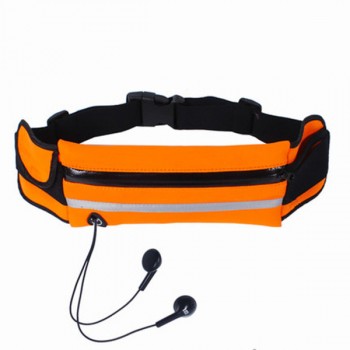 Спортивный чехол - сумка на пояс с отвестием под наушники Оранжевый