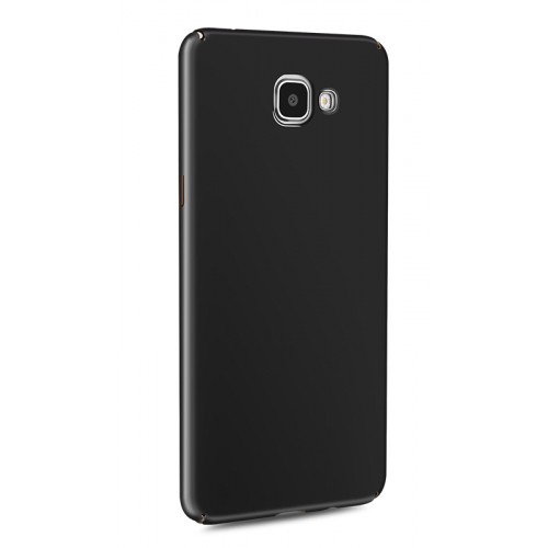 Пластиковый непрозрачный матовый чехол с улучшенной защитой элементов корпуса для Samsung Galaxy A9, цвет Черный