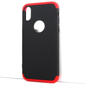 Двухкомпонентный сборный пластиковый матовый чехол для Iphone x10/XS Красный