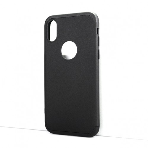 Двухкомпонентный сборный пластиковый матовый чехол для Iphone x10/XS, цвет Черный