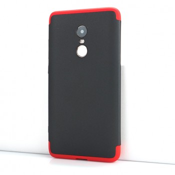 Сборный двухцветный пластиковый матовый чехол для Xiaomi RedMi Note 4X Красный