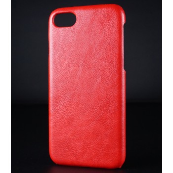 Чехол задняя накладка для Iphone 7 с текстурой кожи Красный